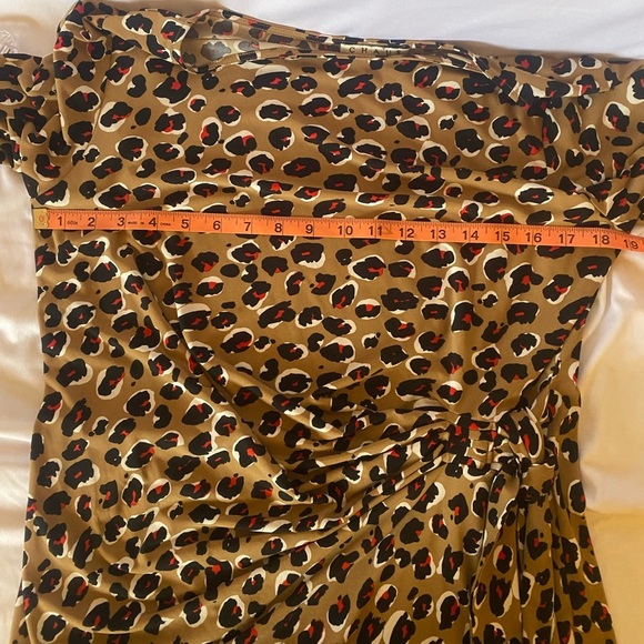 Chaus New York Leopard Print Tunic Top, Size L - Picture 5 of 6
